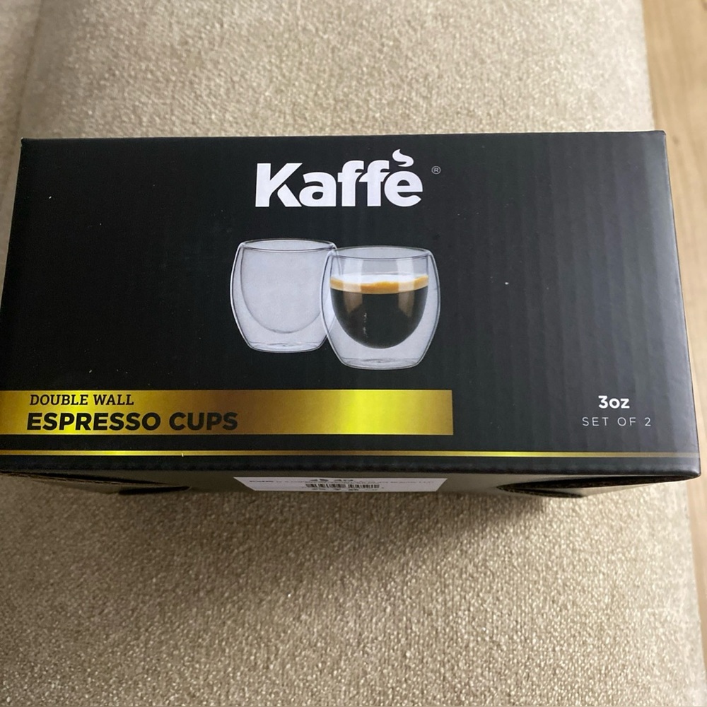 Kaffe Double Wall Espresso Cups - Set of 2